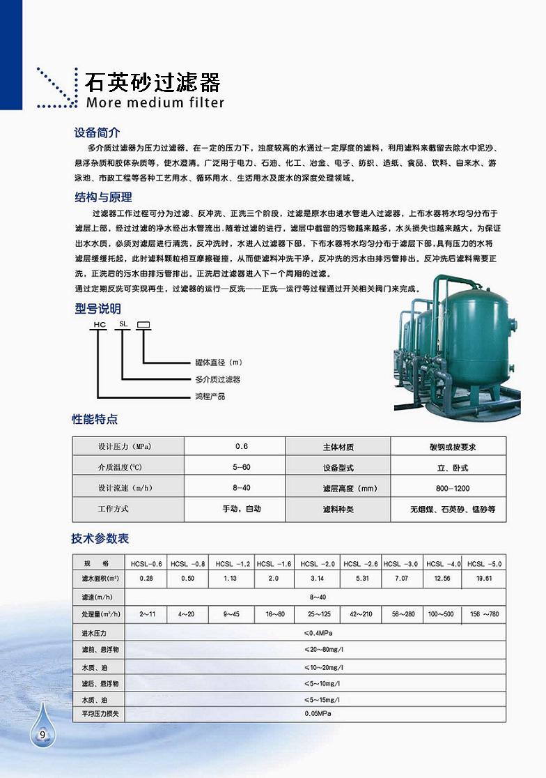 石英砂过滤器彩页